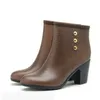 Nouveau hiver respirant bottes de pluie à talons hauts Wellies femmes chaussures d'eau couvre-chaussures talons femmes