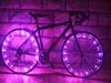 100pcs ruota di bicicletta colorata LED Flash Light bici ciclismo ruota raggio lampade a LED 2m filo di rame luce della stringa ruota di bicicletta valvola Ca