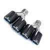 2pcs تعديل السيارة اليسرى واليسرى Remus لـ MK7 Universal Dual Blue Automobile Oper Miply Muffler Tip 3 Series W222 E70