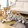 CM Dev Simülasyon Tiger Collie Köpek Peluche Toy Sevimli Gerçek Hayat Orman Hayvan Peluş Yastık Çocuklar Erkek Güzel Doğum Günü Hediyesi J220704