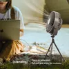 New Remote Control Floor Table Air Cooler Mini Portable Ceiling Fan 360 Rotation 3-speed Wind Wireless for Camping Home Night LightDHL Fast shipment