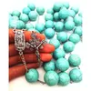 Pendant Necklaces Decorate The Walls Of Catholic Church Fashion Retro Style Nacklace 16mm Cross Necklace With Beads Friend GiftPendant