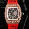 Designer Luxus Rolx Herren Sportuhren Mechanisch Rm010 Automatik Business Goldgehäuse Band Trend Schweizer Uhrwerk Armbanduhren X4U9Y