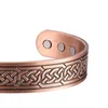 Bangle Oktrendy magnetisch zuiver koper voor mannen vrouwen verstelbare gezondheidsenergie magneet armband ontwerp concentrische knotbanganggangle banglanglegangle