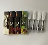 GLO EXTRACTS Vape cartridge Atomizers Vaporizer Thick Oil Cart Dab Wax Pen Ceramic Coil Glass Thick Tank 510 The