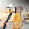 Monopiedi portatili senza fili Bluetooth Selfie Stick con treppiede LED Monopiede pieghevole allungabile per fotocamere Gopro IOS Android L02S