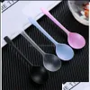 Spoons Flatware Kitchen Dining Bar Home Garden Disposable Plastic Spoon Golden Turtle Thickened Independent Packaging Fire Round Head Des
