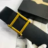 Ceintures de créateurs de luxe ceinture extra large de 7 cm pour femmes designer classique couleur unie lettres d'or trois types de boucle hommes wid287R