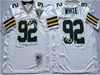 NCAA 남자 축구 4 Brett Favre 5 Paul Hornung 15 Bart Starr 66 Ray Nitschke 92 Reggie White Jerseys 빈티지 그린 화이트 이름