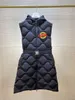 'Liveche' Mode doudoune Longue femme vers le bas gilet Designer femmes gilets de haute qualité doudounes Taille 0--2