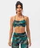 women's yoga bra camouflage printing Y beauty back sport underwear running fitness sports bras for lady Yoga Outfits Exercise tops