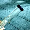 Narguilés de bang d'eau en verre épais de 18 pouces avec des tuyaux de tabagisme de type droit à double bras d'arbre avec joint femelle de 18 mm
