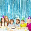 2Pack Backdrop Metallic Foil Fringe Tinsel Curtain Adult Kids Birthday Party Wedding Decoration Baby Shower Favor Supplies 220811