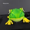 Customized Large Green Inflatable Frog Cartoon Animal Mascot Model Air Blow Up Frog Balloon For Outdoor Event Show