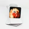 9x9cm Sublimation Coaster Wooden Blank Table Mats MDF Heat Insulation Thermal Transfer Cup Pads for DIY Lover