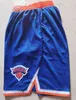 Basketball-Shorts der York's Knicks, bestickt aus feinem Modestoff