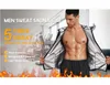 Gym kleding sauna jas voor mannen fitness snel zwetende capuchon jas spieropbouw sportkleding