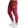 Koşu pantolon erkek spor eşofmanları koşu marka mektubu baskı joggers pamuk iz parçaları ince fit pantolon vücut geliştirme pantolon s-xxxl