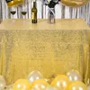 180x120 cm Złota Srebrna cekina poliestrowa platak platak stołowy okładka na przyjęcie ślubne Bankiet Domowe dostawy 220629