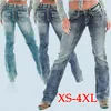 Mulheres Slim Wash Retro Jean Long Pants Jeans Jeans Jeans L220726