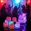 Factory Groothandel LED -lichten Polychrome Flash Party Lights LED gloeiende ijsblokjes knipperend flitsende decor verlichting bar club bruiloft