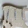 レアアップグレードSSS事前に設定されたピックガードピックアップホワイトシーモアダンカンSSLピックアップマルチファンクスイッチSTギターのために縫う