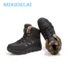 2022 neue Männer Stiefel Winter Outdoor Turnschuhe Herren Schnee Stiefel Warm Halten Plüsch Stiefel Plüsch Ankle Schnee Arbeit Casual Schuhe