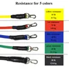 15 Pcs Resistance Bands Set Fitness Bands Resistance Gym Equipment Exercise Bands Pull Rope Fitness Elastic Training Expander 220618