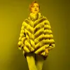 Dames bont faux verkopen vleermuis type jas vrouwen winterjas 2022 herfst trendy warme outdarnen plus size customizedwomen's