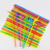 100pcs واضحة شرب PP Straws شاي مشروبات القش عصائر العطلة سميكة الحدث الحدث متينة