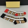 Designer Mens and Womens Socks Five Brands of Luxurys Sports Sock Winter Net Letter Knit Sock Cotton With Boxes High Quality ZJV5