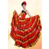 Stage Wear Flamenco Dress Spain Dance Skirts Flamengo 2022 Belly Costumes Bullfighting Ballroom Performance SL1460