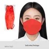 KN95マスクフィッシュマウスタイプ大人の使い捨ての5層保護3D快適な通気性柳の葉マスクマスク個々のパッケージ