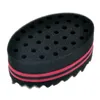 Brosse éponge à cheveux Double face ovale pour brosses à éponge Afro naturelle vague redoutable outil de coiffure barbier