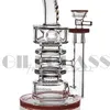 Waterpijpen Amerikaanse kleur Glazen waterpijpen TORO Olieplatforms Dab Rig Percolator Pijp Jet perc Waterleidingen bedwelmende wax met kwartspijker Waterpijp