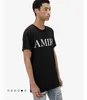 Amirs 's Letter의 높은 버전 3 차원 거품 인쇄 짧은 소매 Meichao High Street 스타일 힙합 커플 남성과 여성을위한 티셔츠