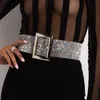 Fashion Sparkly 110 cm Waist Belt Adjustable Width Women Selling Hight Street Night Party Accessories 220511