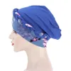 New Muslim Women Fashion Leopard Print Turban Hijab Caps Africa Headtie Indian Hat Headwraps For Lady Turbante Bonnet