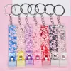 Latest Smoking Colorful Portable Dry Herb Tobacco Preroll Rolling Roller Tip Straw Anti Scalding Cigarette Holder Clip Clamp Folder Tongs Bracelet Keychains DHL