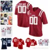 NCAA OLE MISS Rebels College Futbol Fokları Dexter McCluster Jersey Brandon Bolden Patrick Willis Michael Oher Aj Brown Forma Özel Dikişli