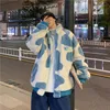 Giacca in velluto di agnello maschio versione coreana di tendenza Harajuku inverno ispessimento coppia indossare maglietta top streetwear felpa giovanile 220406