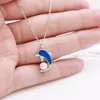 Pendant Necklaces Exquisite S925 Fashion Dolphin Necklace Ladies Accessories Party Wedding Mother's Day Anniversary Gift JewelryPendant