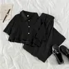 Damen-Trainingsanzüge, Herbst-Zweiteiler, Damen-Sommer-koreanisches Kurzarm-Shirt, Wonen-Kleidung, passende Sets, Trainingsanzüge, Lounge-Wear-Hosen