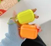 Mignon Fluorescent couleur bonbon sans fil Bluetooth écouteur pour Airpod Pro 3 2 1 coloré vert Orange souple silicone boîte couverture Coque