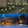 Luz LED Solar para jardín, 8 modos, impermeable, burbujas, lámpara de césped, juego de cuerdas, decoración de paisaje al aire libre, luces LED de estaca para jardín