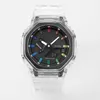 Men's Watch Sports Quartz GA-2100 Digital Watch Waterproof World Time Full Function LED Cold Light Dual Display PU Automatic 273a