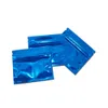 500 pz/unità 7.5x6.3 cm Piccolo Self Seal Mylar Zip Lock Sacchetto di Imballaggio All'ingrosso Richiudibile Colore Blu Conservazione Degli Alimenti Sacchetti Della Chiusura Lampo