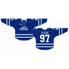 C26 Nik1 مخصص 1997 98-2006 07 OHL رجل إمرأة أطفال أبيض أزرق أسود رمادي مخيط Mississauga Steelheads s Ontario Hockey League Jersey