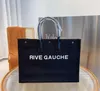 الاتجاه النساء حقيبة اليد rive gauche حقيبة التسوق حقيبة يدوية أعلى الكتان كبير أكياس الشاطئ مصمم سفر كروس كتف الكتف W238O