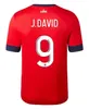 23 24 LOSC LILLE SOCCER JERSEYS ZHEGROVA J DAVID HARALDSSON 2023 2024 Angel Football Shirt Lille Olympique Yazici Cabella Maillot 성인 키트 키트 Fonte 저지 셔츠